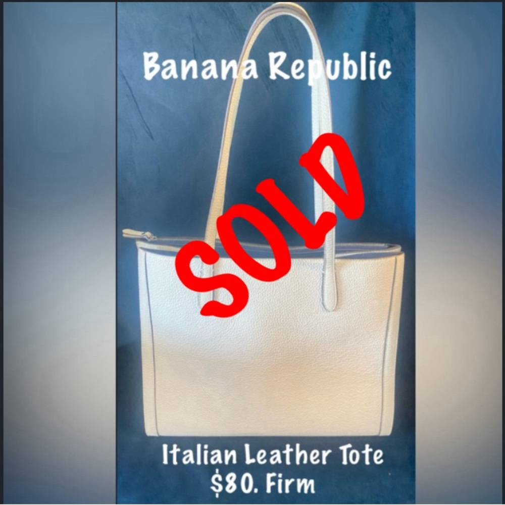 Banana Republic Italian Leather Tote